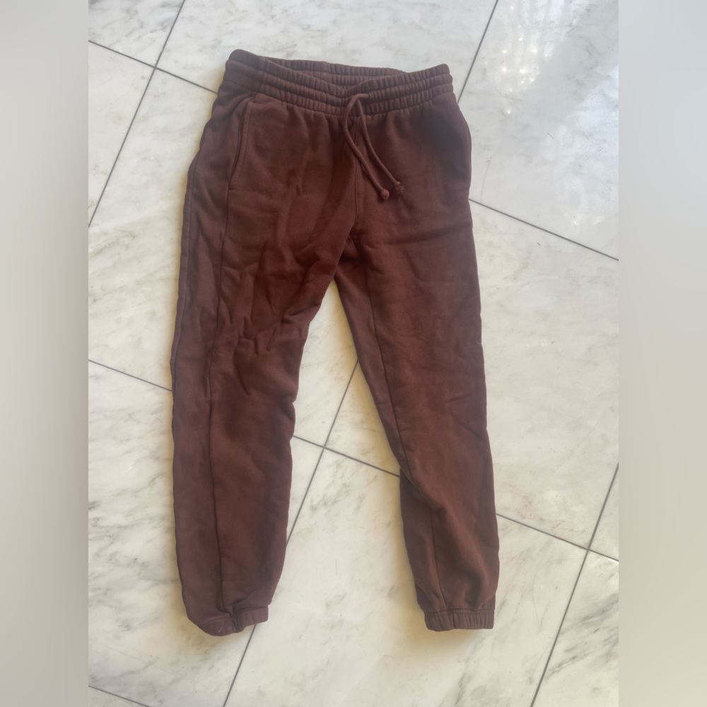 TNA cozy cocoa brown joggers XS